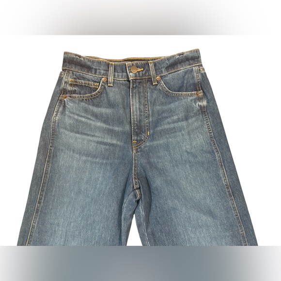 Veronica Beard Taylor Released Hem Cropped Wide-Leg Jean Size 26 - Picture 8 of 15